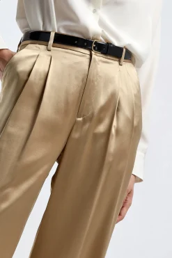 Femme Nili Lotan Pantalon Flavie En Kaki