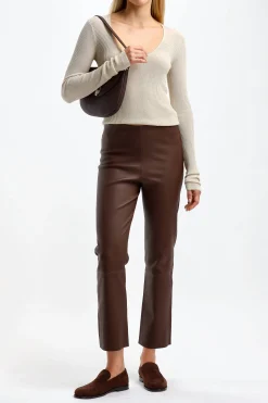 Femme by Malene Birger Pantalon Florentina En Marron
