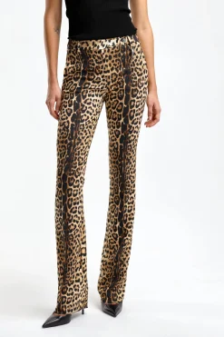 Femme Roberto Cavalli Pantalon Giaguar En Naturale