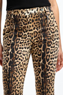 Femme Roberto Cavalli Pantalon Giaguar En Naturale
