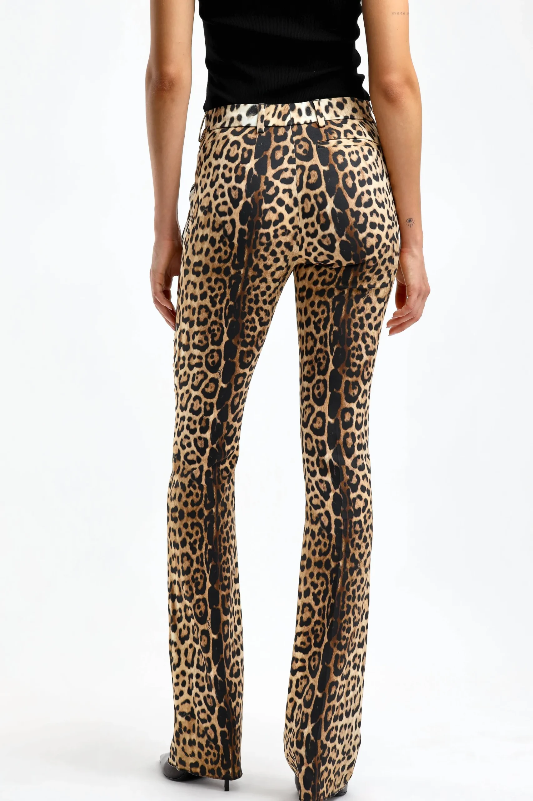 Femme Roberto Cavalli Pantalon Giaguar En Naturale