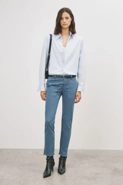 Femme Nili Lotan Pantalon Jenna En Cadet Blue