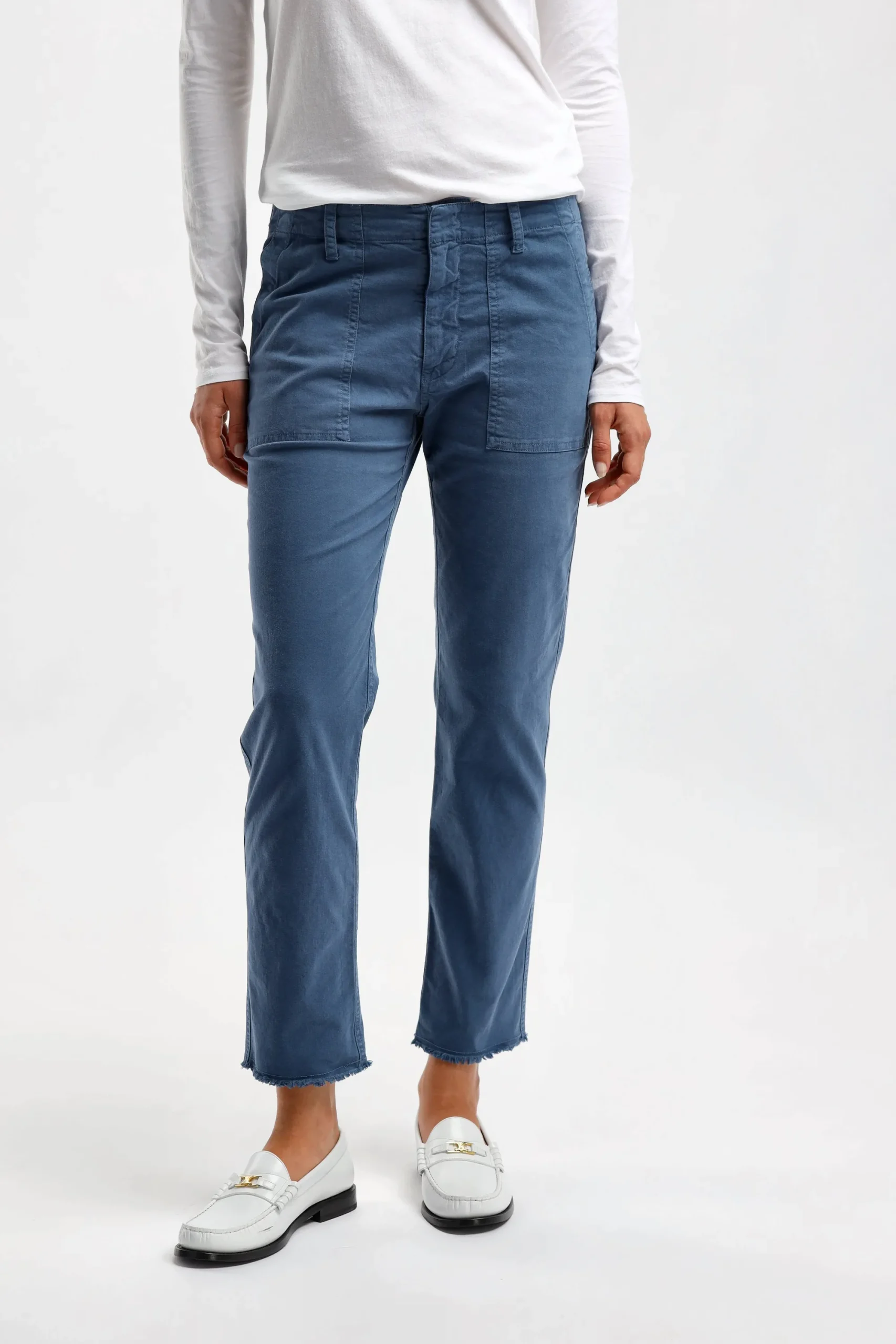 Femme Nili Lotan Pantalon Jenna En Cadet Blue