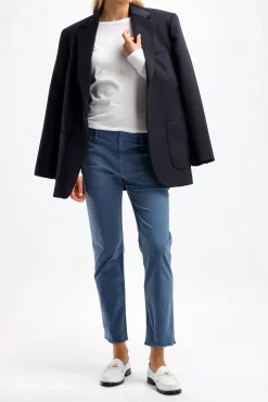 Femme Nili Lotan Pantalon Jenna En Cadet Blue