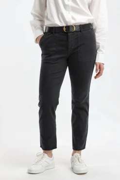 Femme Nili Lotan Pantalon Jenna En Carbone