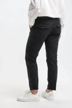 Femme Nili Lotan Pantalon Jenna En Carbone