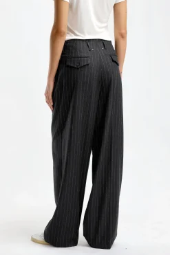 Femme Golden Goose Pantalon Journey En Gris/Artic