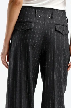 Femme Golden Goose Pantalon Journey En Gris/Artic