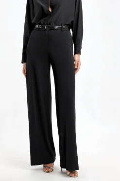 Femme Nili Lotan Pantalon Kiera En Noir