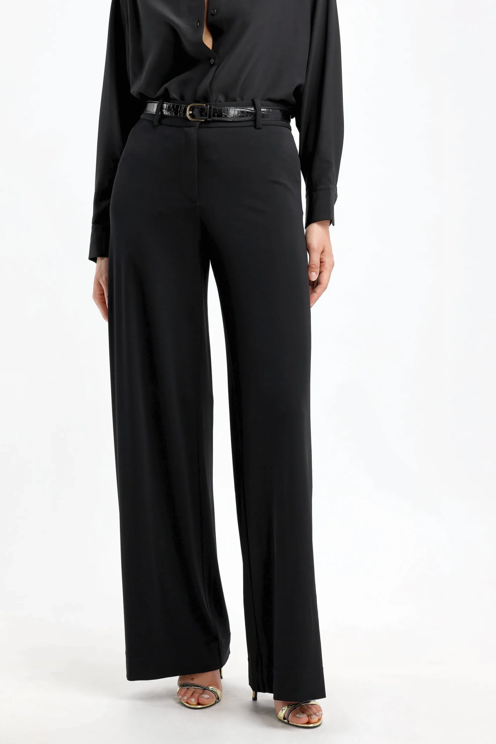 Femme Nili Lotan Pantalon Kiera En Noir
