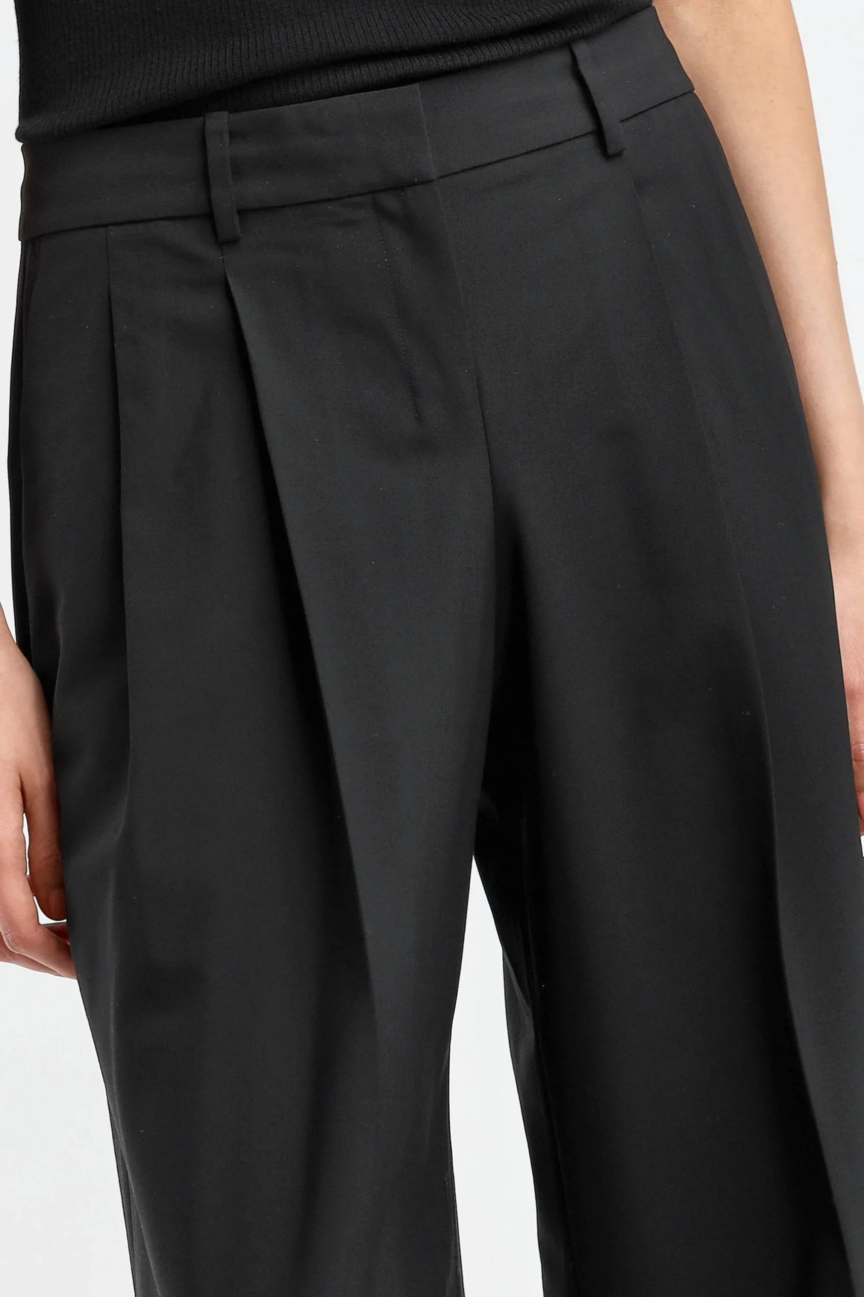 Femme Theory Pantalon Low Rise En Noir