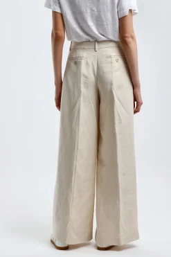 Femme Theory Pantalon Low Rise In Bone