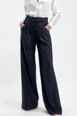 Femme Veronica Beard Pantalon Marbeau En Bleu Marine