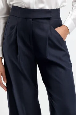 Femme Veronica Beard Pantalon Marbeau En Bleu Marine