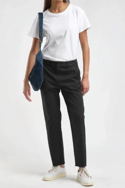 Femme Nili Lotan Pantalon Montauk En Noir De Jais