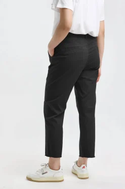 Femme Nili Lotan Pantalon Montauk En Noir De Jais