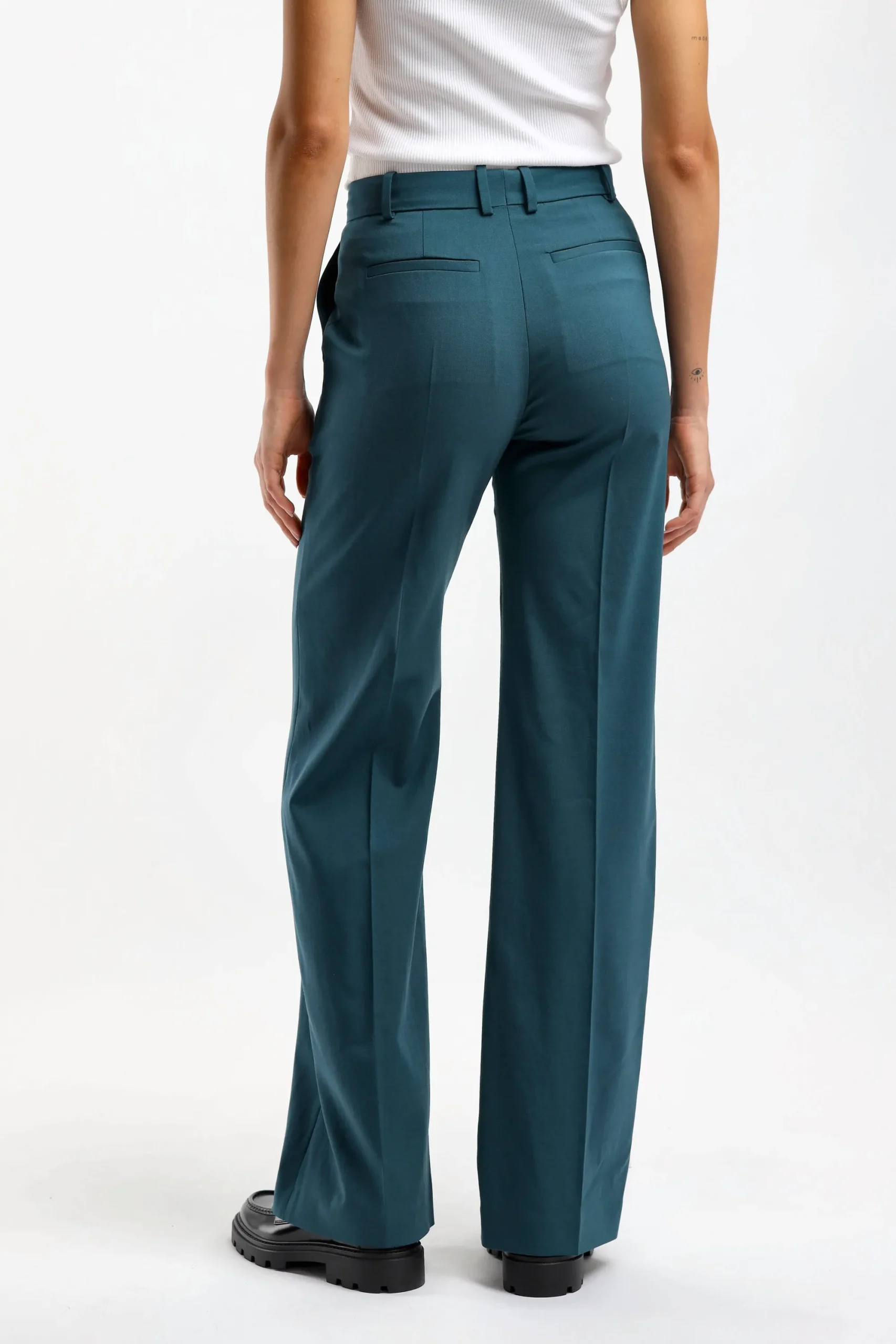 Femme Joseph Pantalon Morissey In Dark Teal