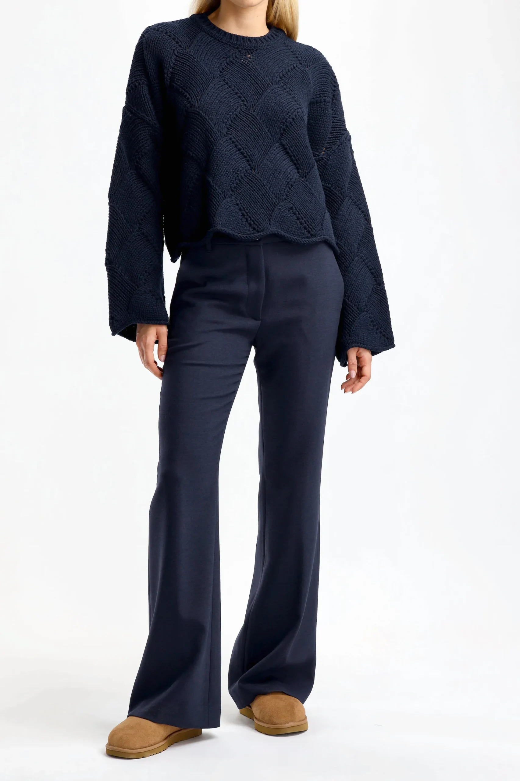 Femme Nine In The Morning Pantalon Paolina En Bleu Marine