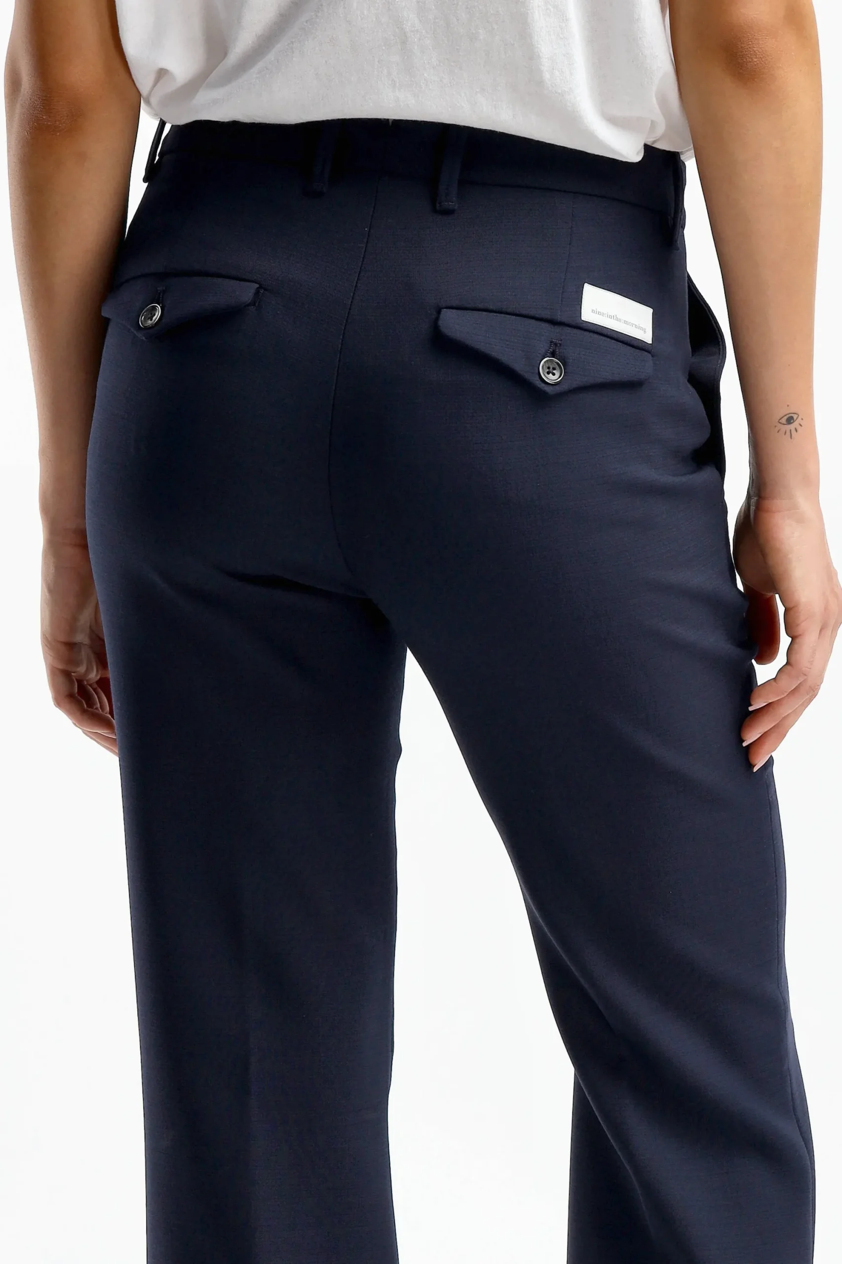 Femme Nine In The Morning Pantalon Paolina En Bleu Marine
