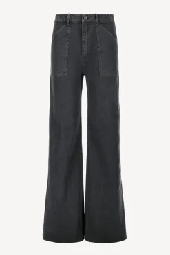 Femme Nili Lotan Pantalon Quentin En Carbone