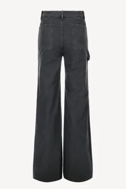 Femme Nili Lotan Pantalon Quentin En Carbone