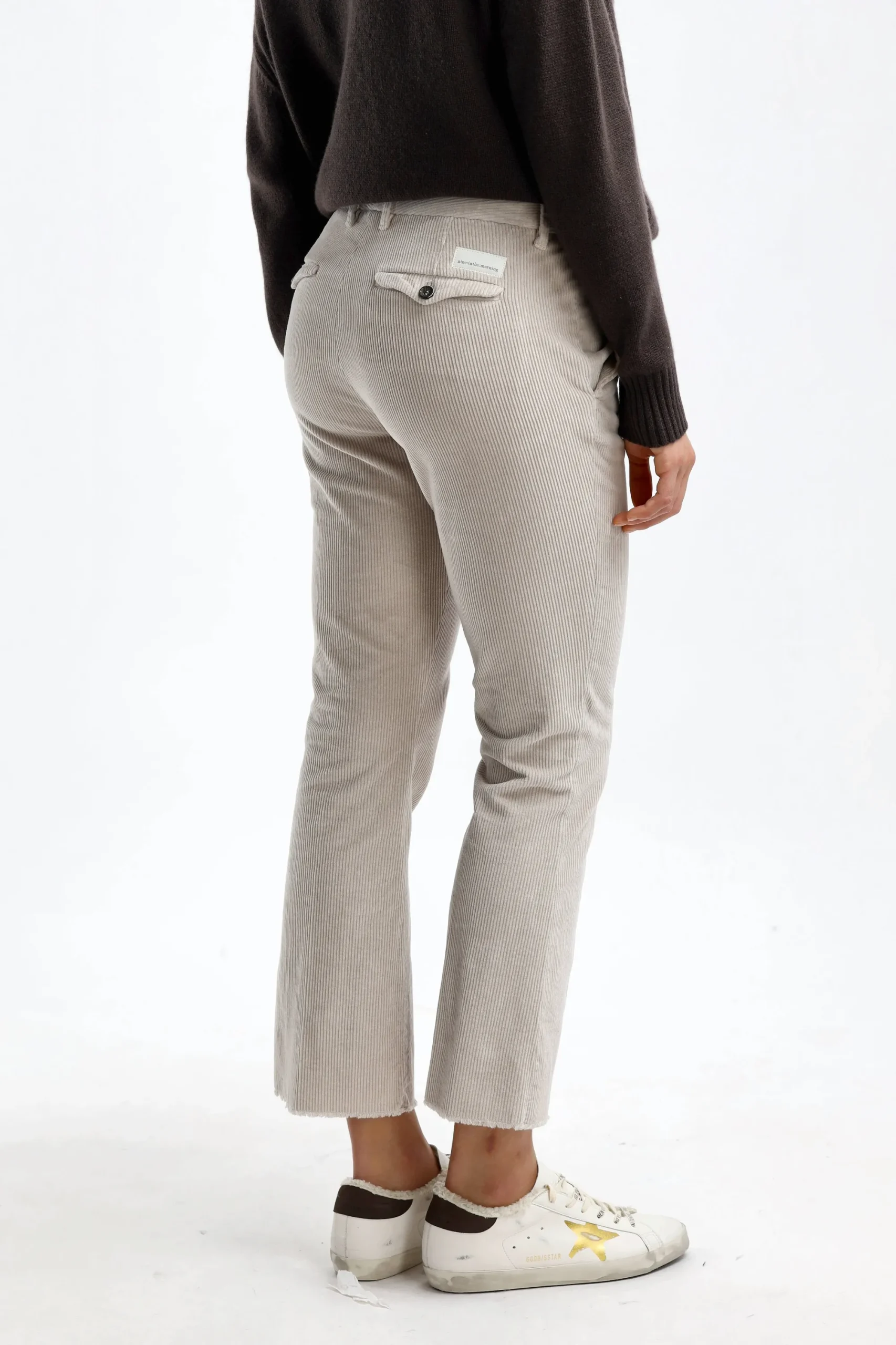 Femme Nine In The Morning Pantalon Rome Trumpet In Ghiaccio