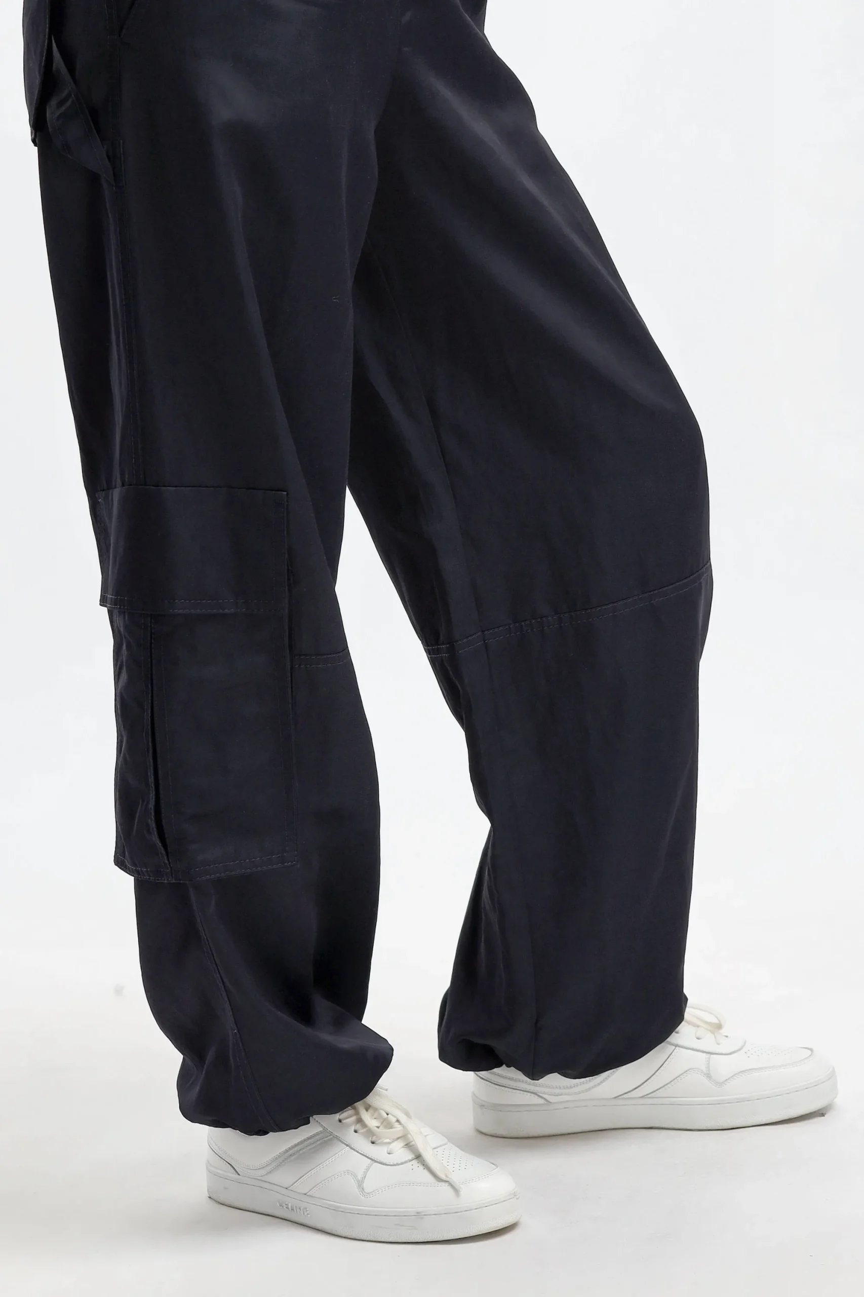 Femme Dorothee Schumacher Pantalon Slouchy Coolness En Marine Fonce