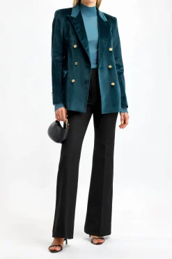 Femme Joseph Pantalon Tafira Stretch Noir