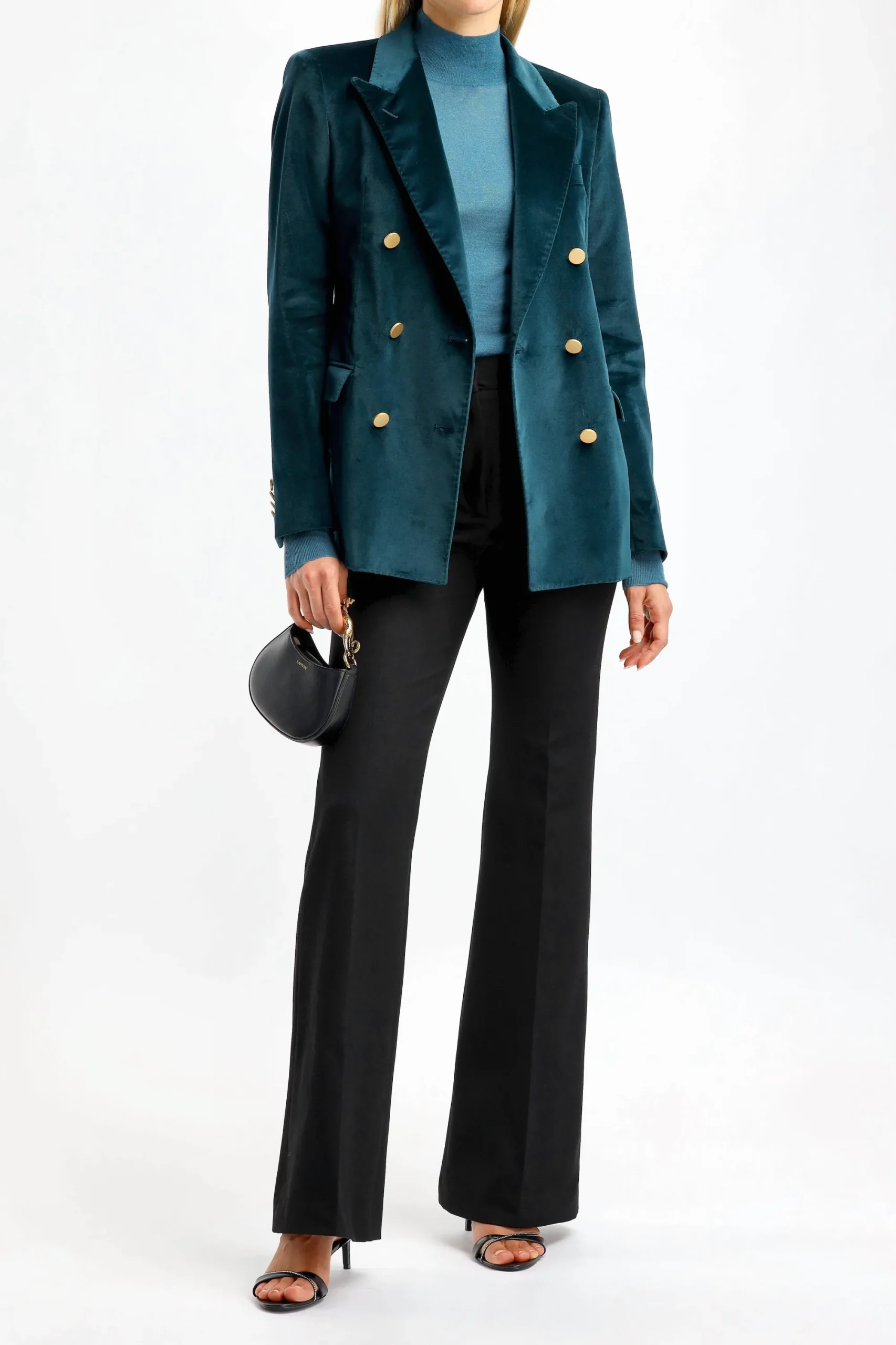 Femme Joseph Pantalon Tafira Stretch Noir