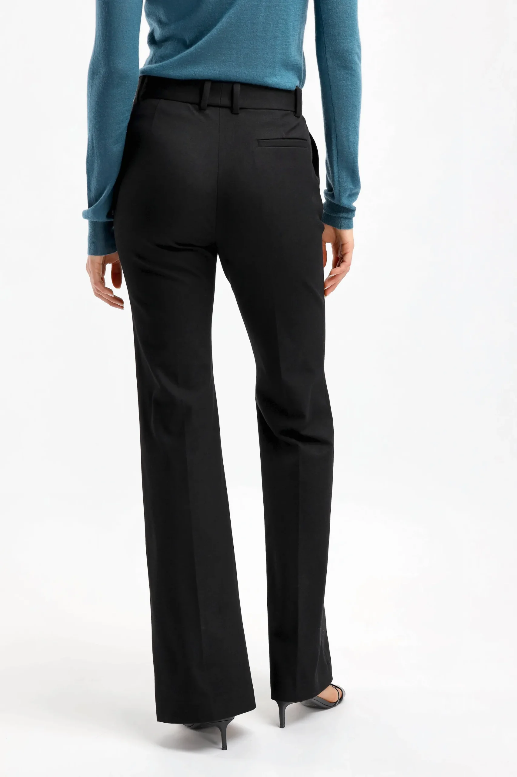 Femme Joseph Pantalon Tafira Stretch Noir