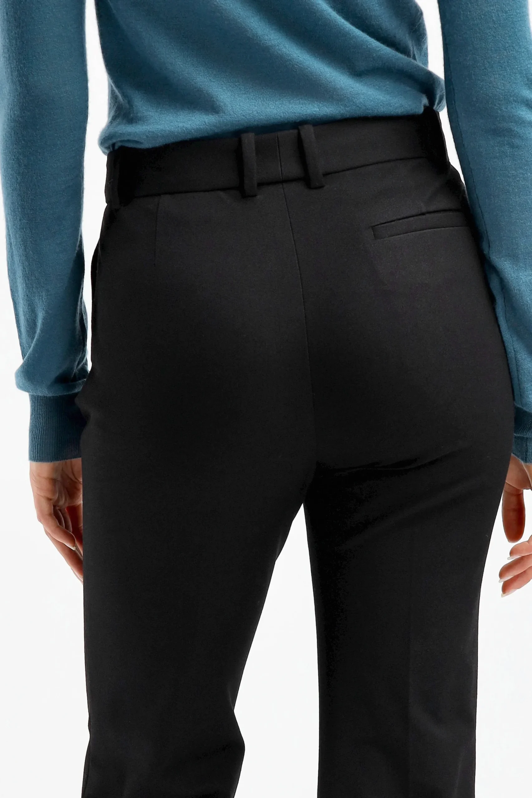 Femme Joseph Pantalon Tafira Stretch Noir