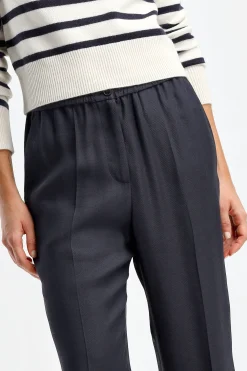 Femme Joseph Pantalon Tahiti En Bleu Marine