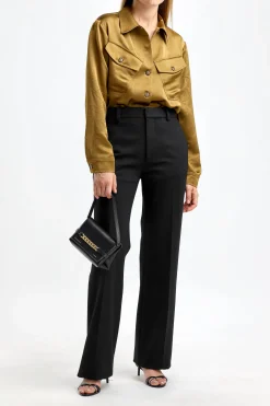 Femme Victoria Beckham Pantalon Tailored Straight En Noir