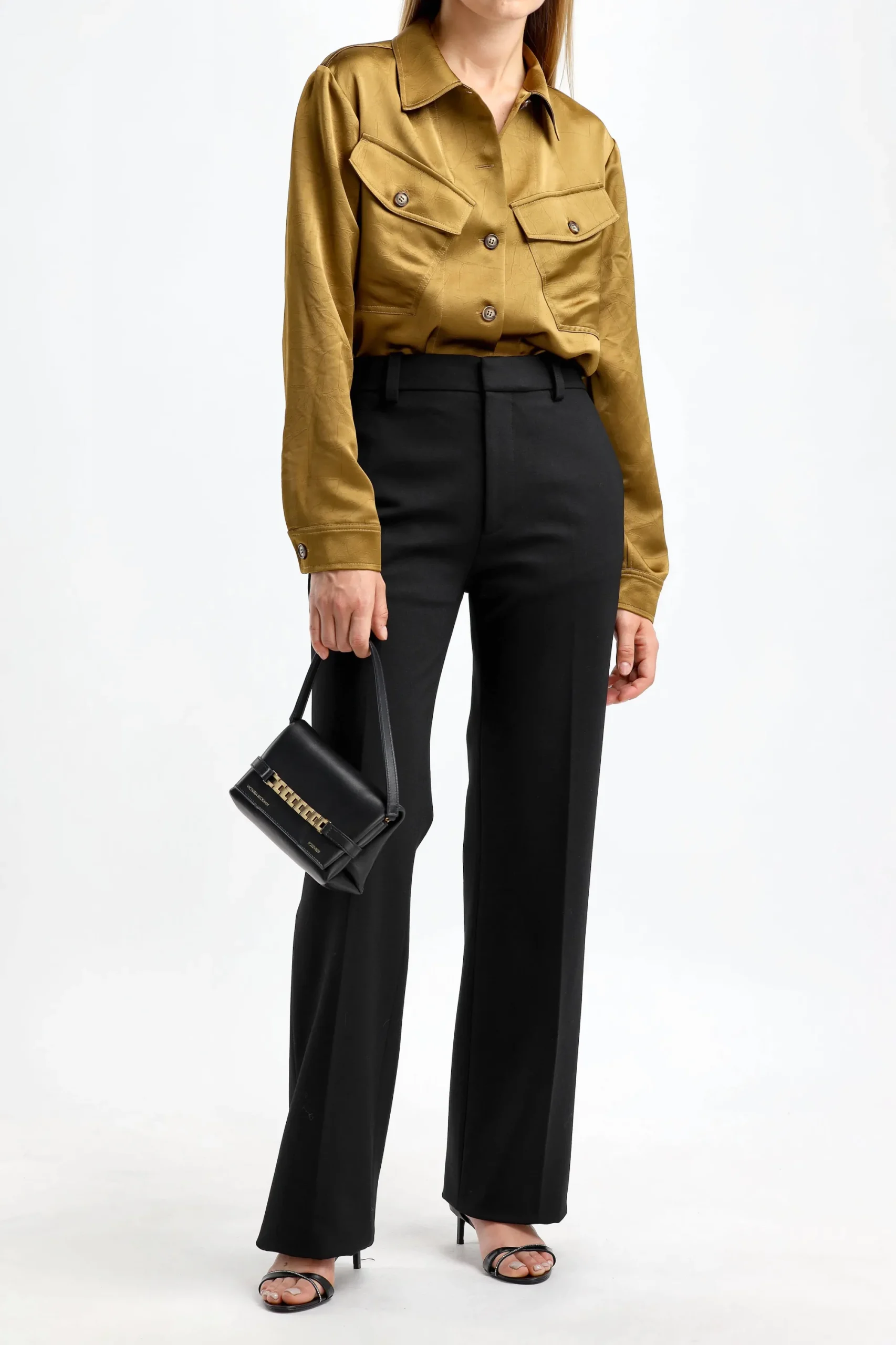 Femme Victoria Beckham Pantalon Tailored Straight En Noir