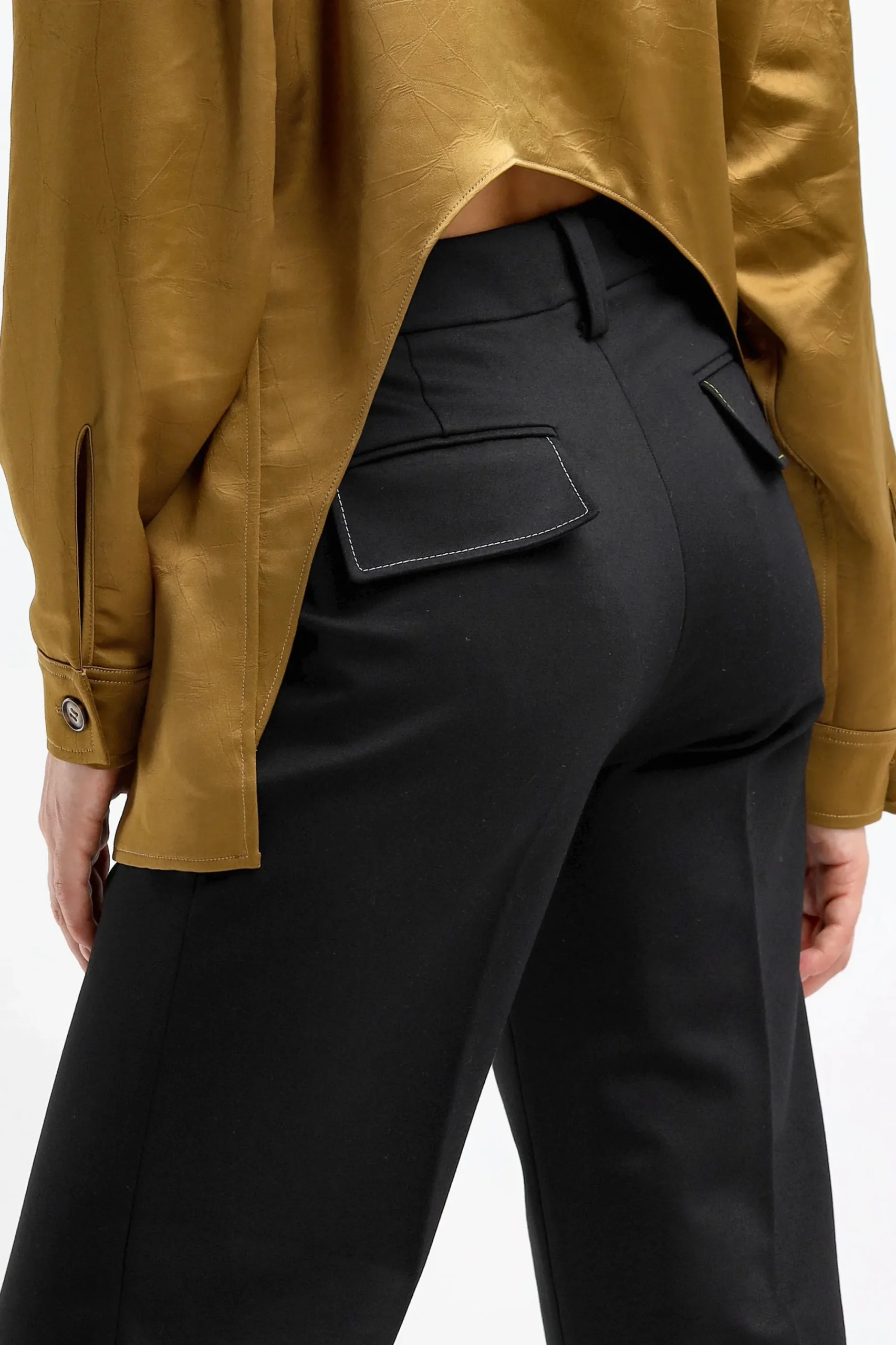 Femme Victoria Beckham Pantalon Tailored Straight En Noir