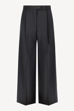 Femme Sportmax Pantalon Tenda En Noir