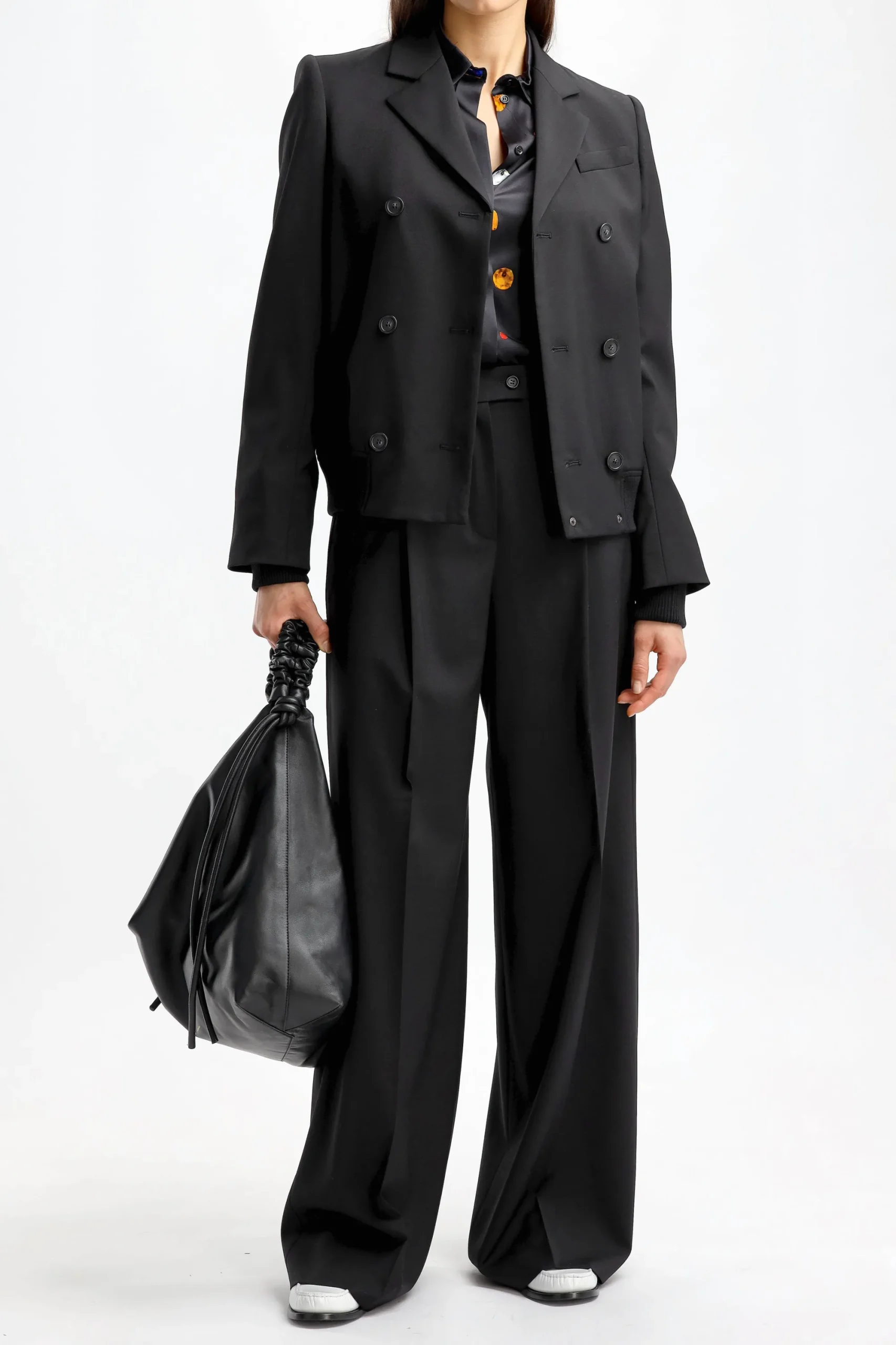 Femme Sportmax Pantalon Tenda En Noir