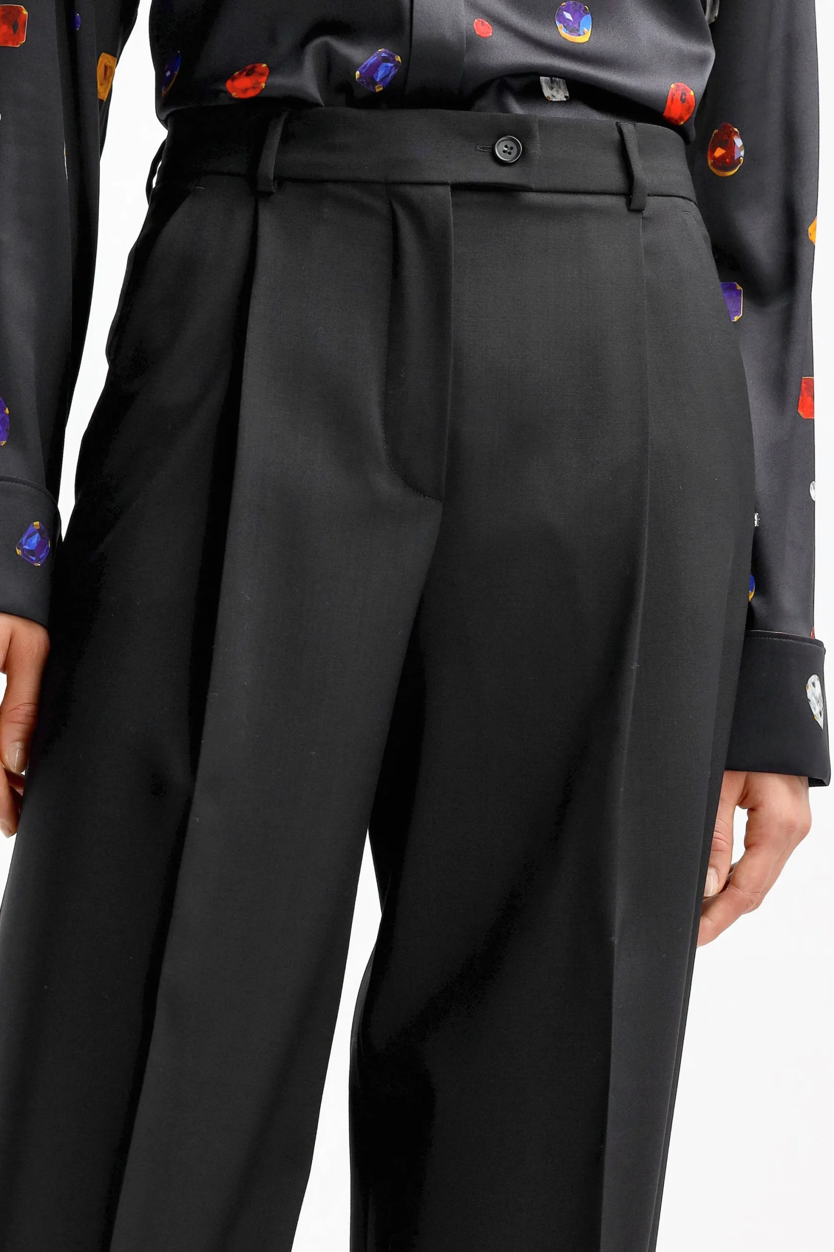 Femme Sportmax Pantalon Tenda En Noir