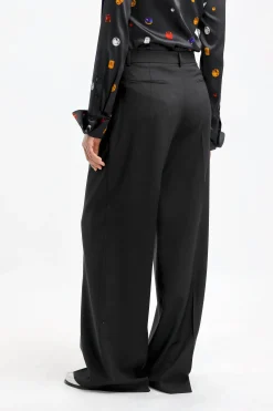 Femme Sportmax Pantalon Tenda En Noir