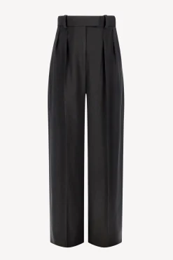 Femme Khaite Pantalon Teyana En Noir