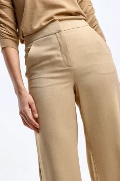 Femme Veronica Beard Pantalon Tonelli En Camel Clair