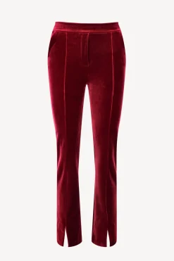Femme Chiara Boni Pantalon Vika Velvet En Garnet