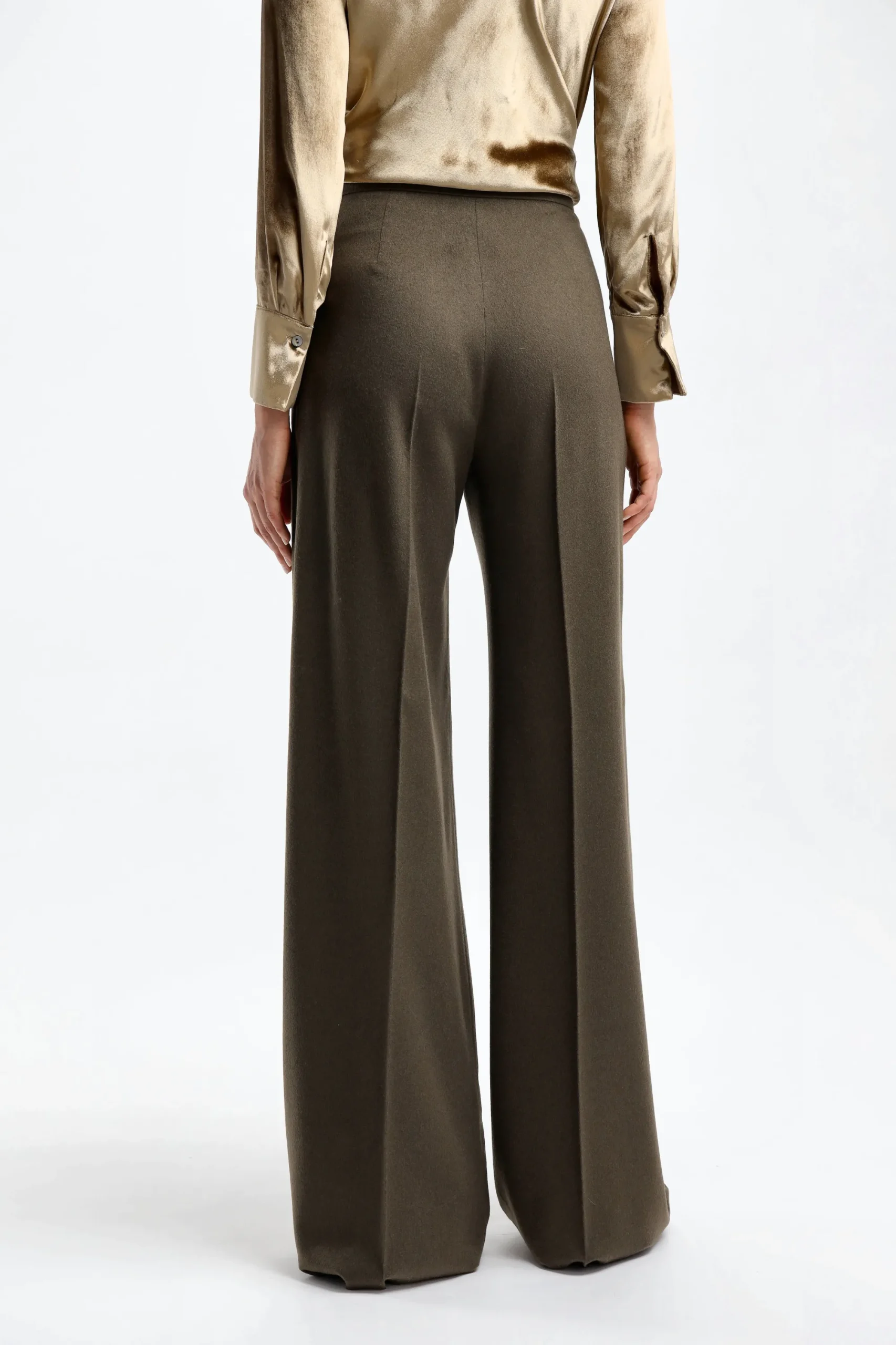 Femme Max Mara Pantalon Werther En Kaki