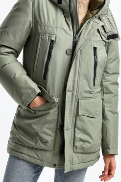 Femme Woolrich Parka Arctic En Gris Toundra