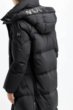 Femme Woolrich Parka Aurora Long En Noir