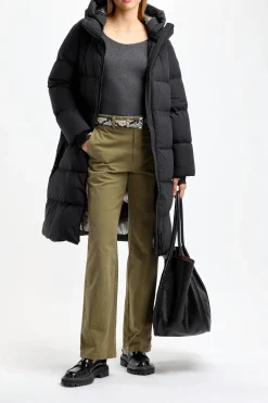 Femme Woolrich Parka Matt En Noir