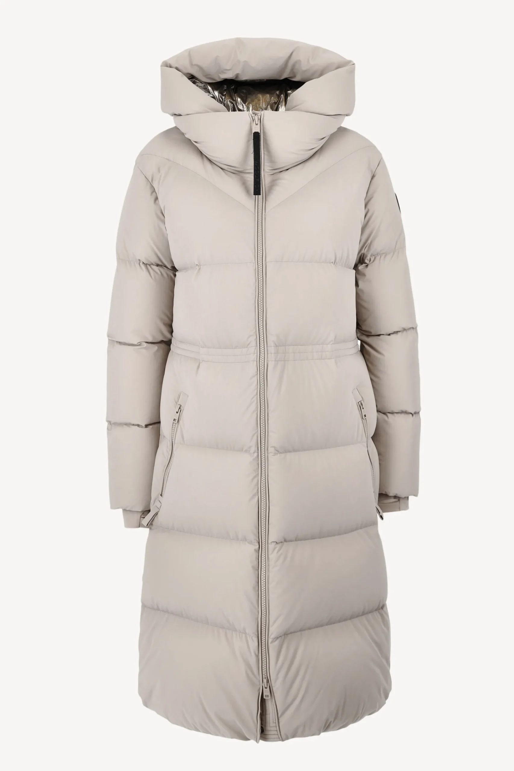 Femme Woolrich Parka Matt En Taupe Clair