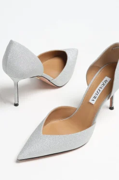 Femme Aquazzura Pompes Uptown En Argent