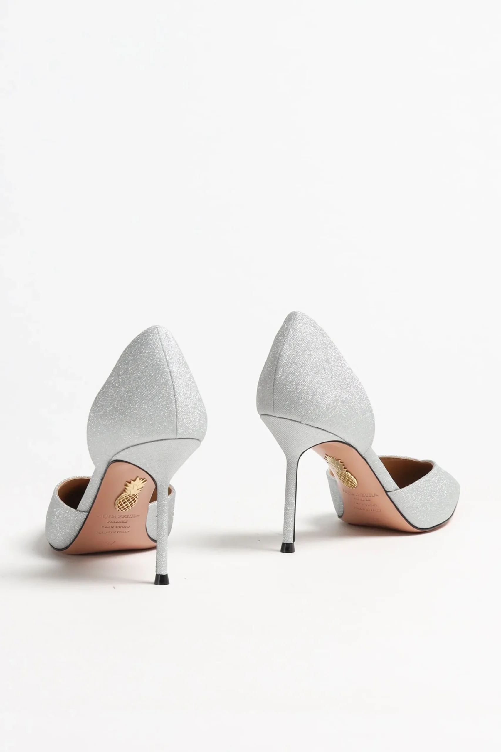 Femme Aquazzura Pompes Uptown En Argent