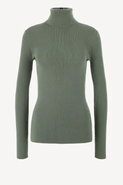 Femme Victoria Beckham Pull A Col Roule En Lichen Green